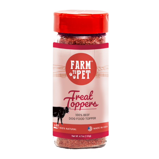 Beef Dog Food Topper- Farm to Pet Healthy Dog Treats