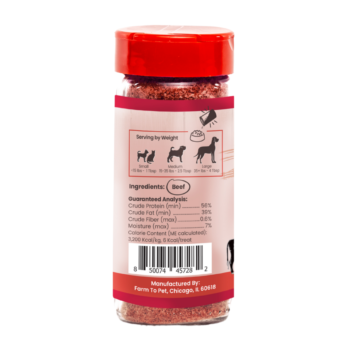 Beef Dog Food Topper- Farm to Pet Healthy Dog Treats